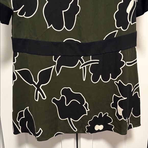 [Diane von Furstenberg] Drop Waist Silk Shift Tunic Midi Floral Dress Women’s 6 - Picture 7 of 9